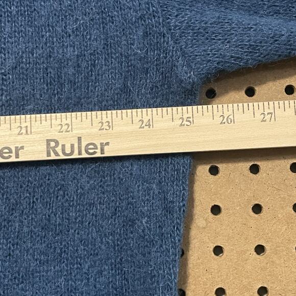 NWT M Design Sweater Womens XL Teal Icelandic Wool Pure Sheep Wool Knit Oversize - Picture 7 of 9